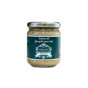 Salsa di Funghi Porcini al Tartufo – Creme de Funghi Porcini com Tartufo 180g Creme di Funghi Porcini 180g Acqualagna Tartufi