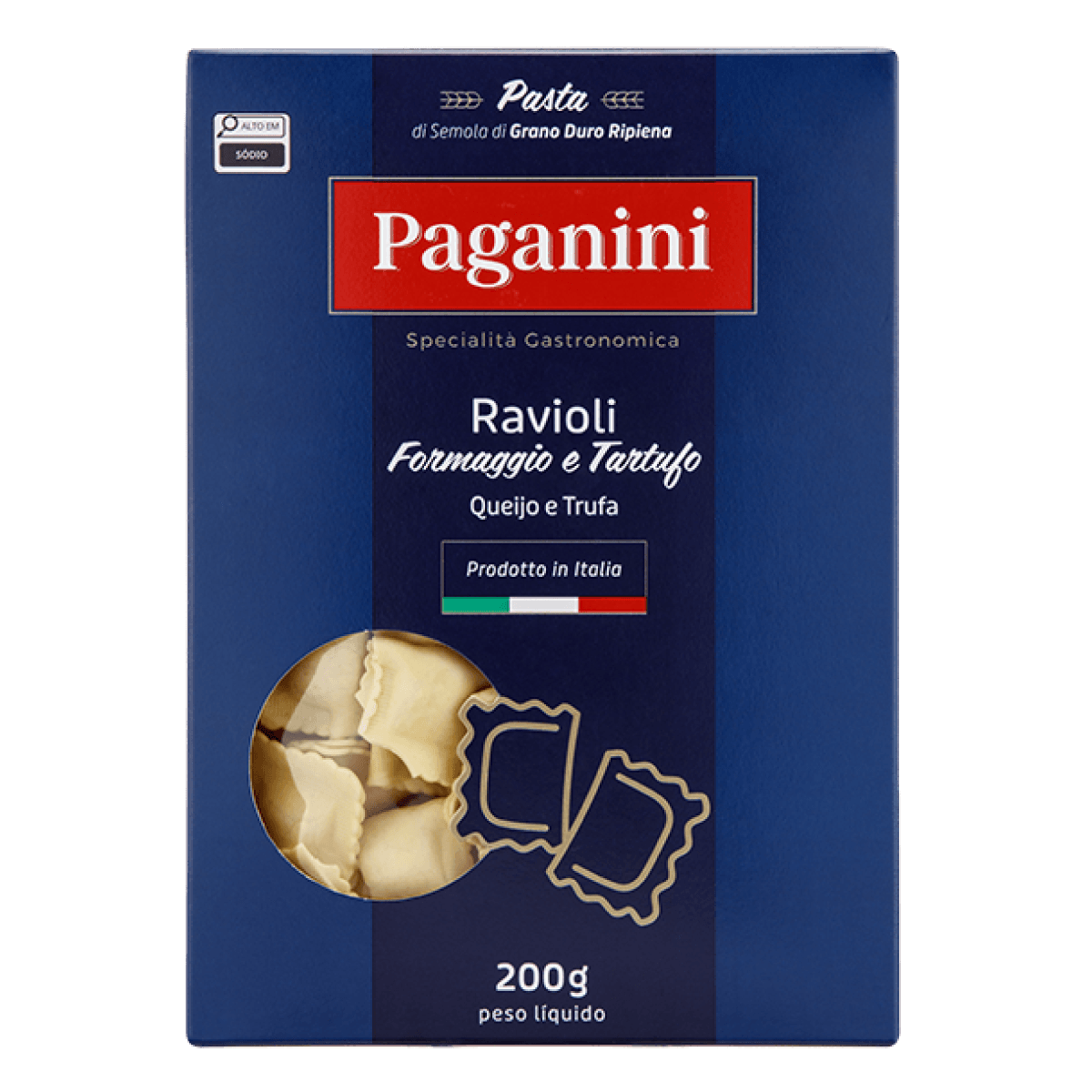 Ravioli de Queijo e Tartufo Paganini 200 g