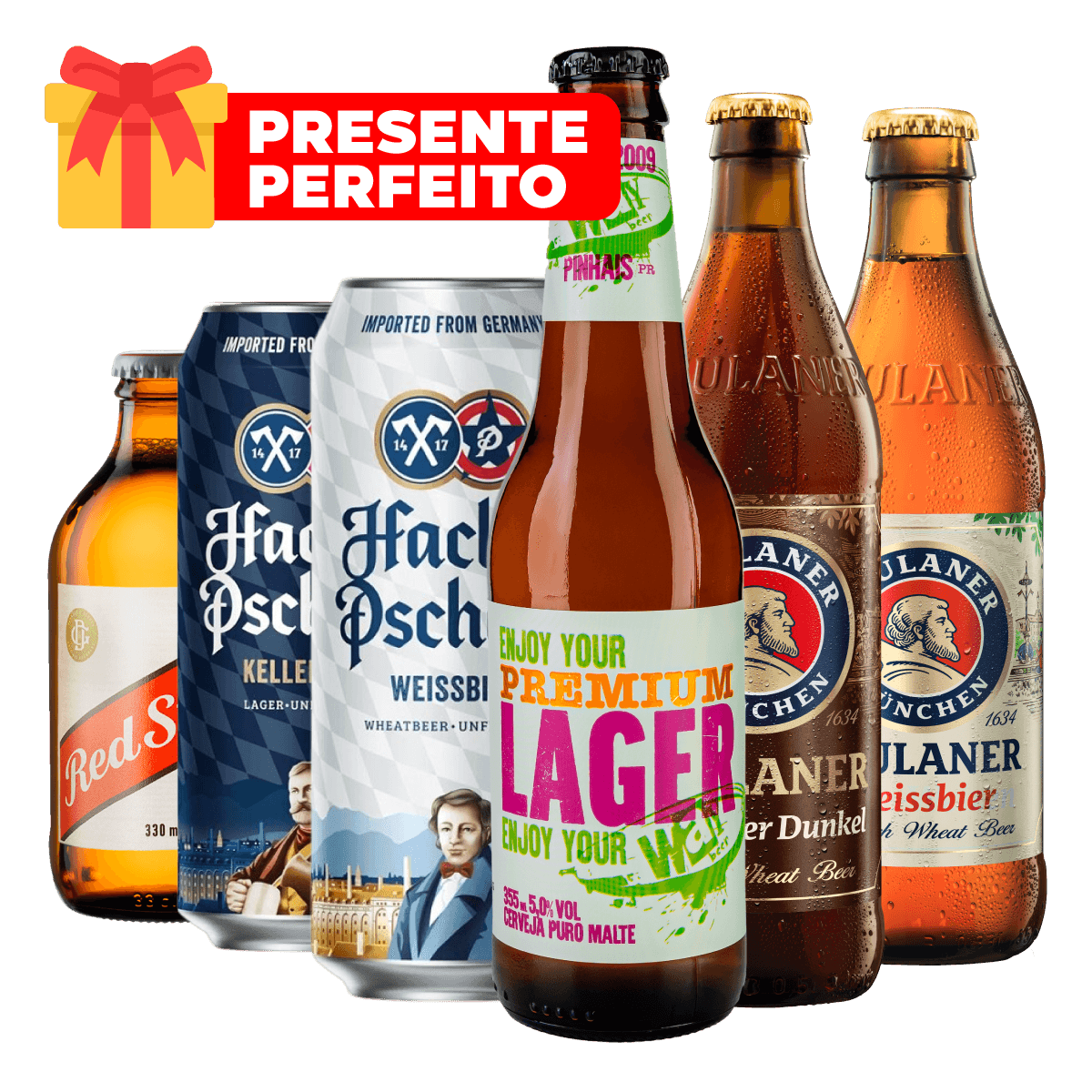 Kit 6 Cervejas do Mundo (Alemanha, Brasil e Jamaica)