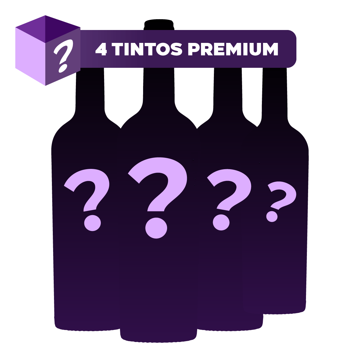 Mystery Box: 4 Vinhos Tintos Premium + Brinde