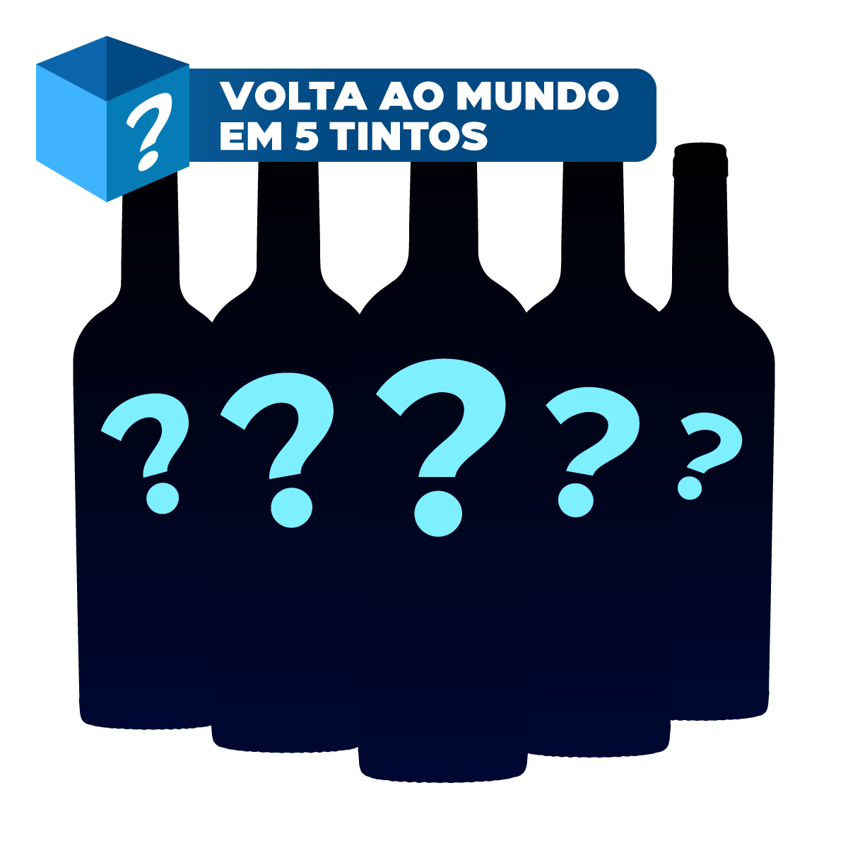 Mystery Box: Volta ao Mundo em 5 Vinhos Tintos + Brinde